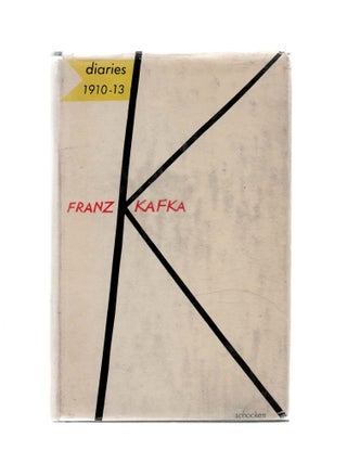 Item #2743 Diaries 1910 -13. Franz Kafka