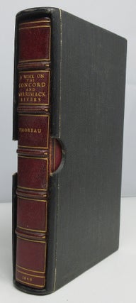 Item #3610 A Week on the Concord and Merrimack Rivers. Henry D. Thoreau